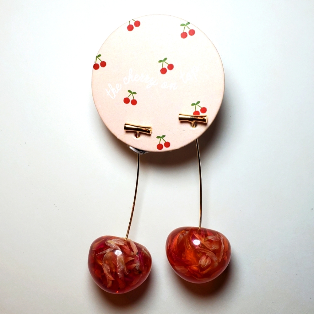 Cherry On Top Dangling Earrings